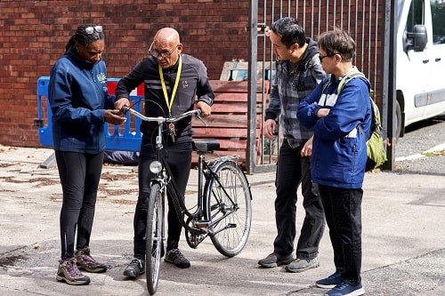 Older Worker With Bike Centre for Ageing Better