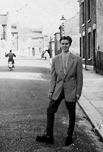 Ray Nye as a young man in the 1950s when he worked as a shipwright apprentice