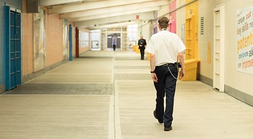 'Main street' at HMP Forest Bank. Photograph: Soddexo Justice Services