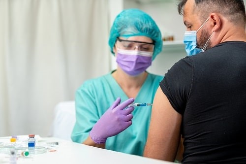 By 1 April, over half of all adults in the UK had received their first vaccine shot. Photograph: iStock