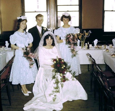 Mavis and Ray on their wedding day. Mavis contracted mesothelioma decades later, because she washed her husband's overalls which were full of asbestos dust.