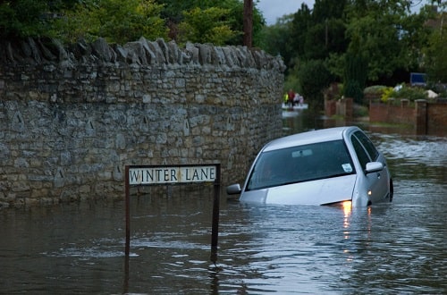 Car Submerged in Flood Water iStock Project B